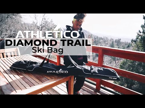 Athletico Diamond Trail Padded Ski Bag - Single Ski Travel Bag to Transport Skis