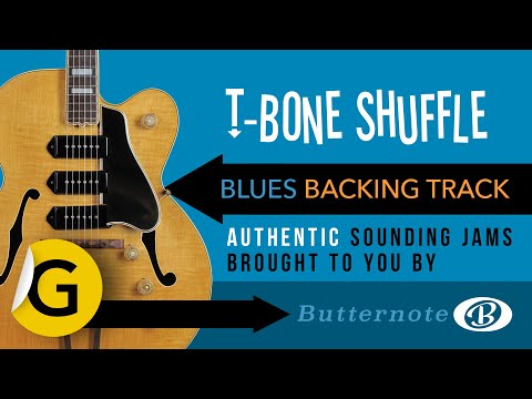 T-Bone Shuffle backing track in G | T-Bone Walker style swinging shuffle