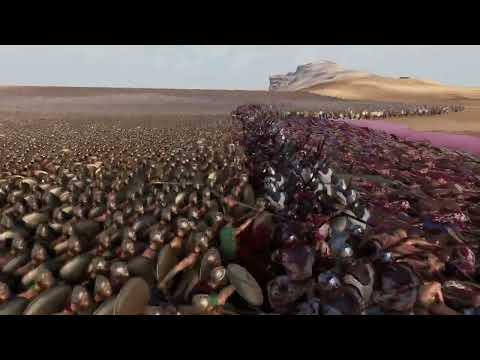 500,000 SPARTANS vs5000 HEAVY KNIGHTS  Ultimate Epic Battle Simulator 2   UEBS