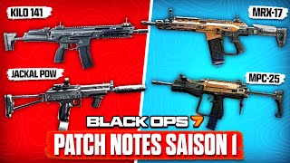 L'Énorme Patch D'Équilibrage de Warzone en Saison 1! (Armes BO7, Atouts & Équipements)