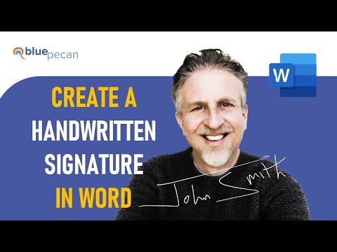 Create an Electronic Signature in MS Word | Draw, Scan or Photograph Your Handwritten Signature