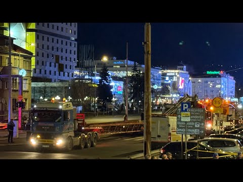 Uklanja se tramvaj kod Zemaljskog muzeja BiH