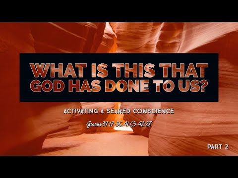 [2/2] Activating A Seared Conscience (Genesis 37:17 - 42:28) - Pastor Leigh Robinson