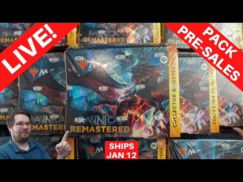 🔴LIVE! Pre-Sales Finale Serialized Hunt! Ravnica Remastered Rip & Ship Pack Opening #MTG Ships 1/12