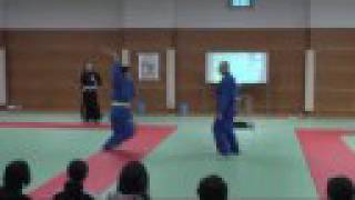 preview picture of video 'JuJitsu display in Hirosaki Budokan Japan. 柔術 JuJutsu'