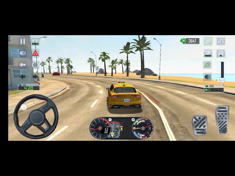 OLD RACING CARS CAB DRIVER 🚖👩‍🦰 City Car Driving Games Android iOS - Taxi Sim 2020 Gameplay