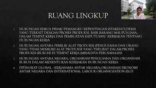 Hubungan Industrial Ruang Lingkup