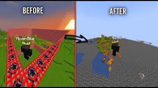 Minecraft village destroy by TNT💀