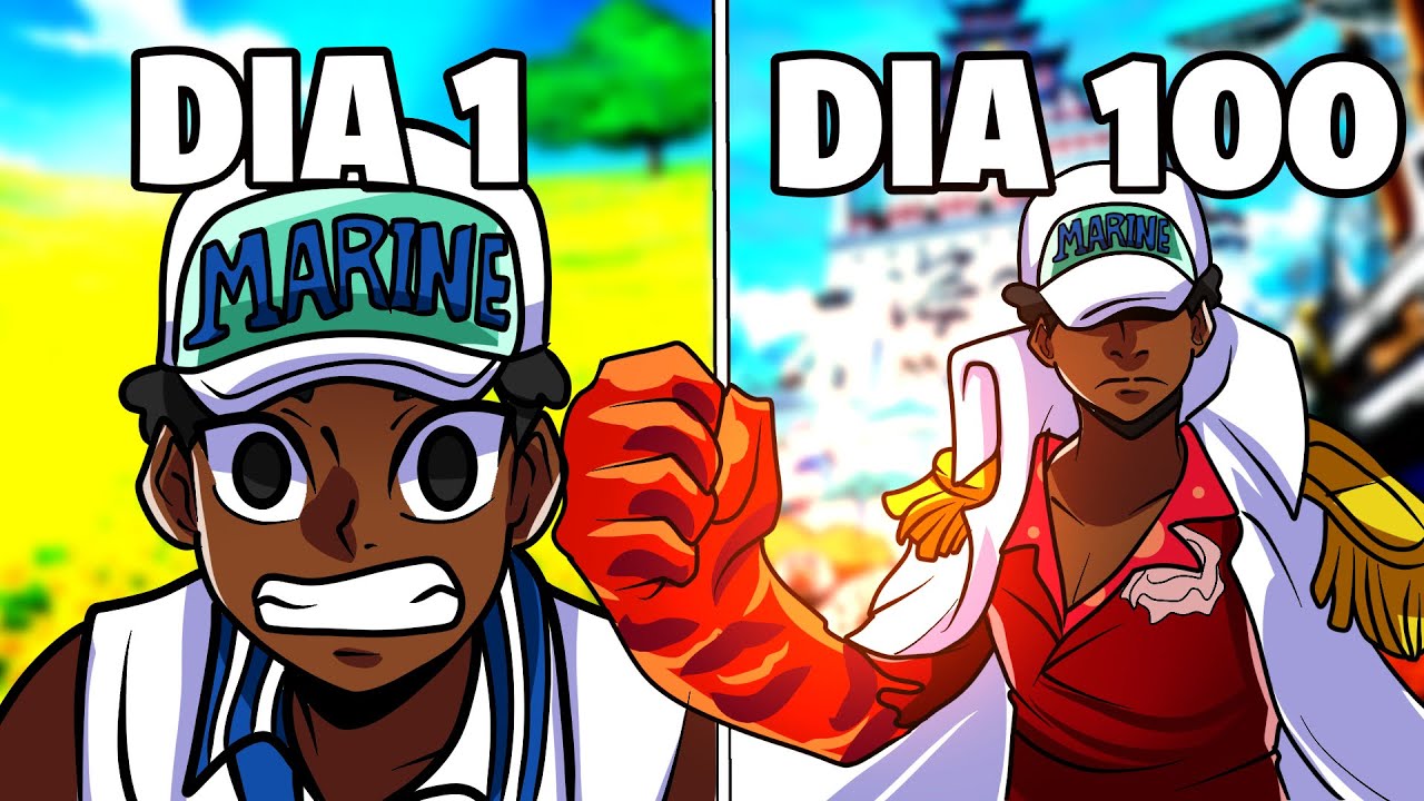 Eu Sobrevivi 100 dias como MARINHEIRO no ONE PIECE no Minecraft