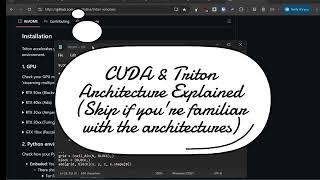 Introducing Triton GPU Programming #triton #nvidia #windows #nvidiabro
