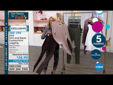 DG2 by Diane Gilman Slim and Sleek Coated Knit Legging  ...