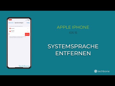 Systemsprache entfernen - Apple iPhone [iOS 15]