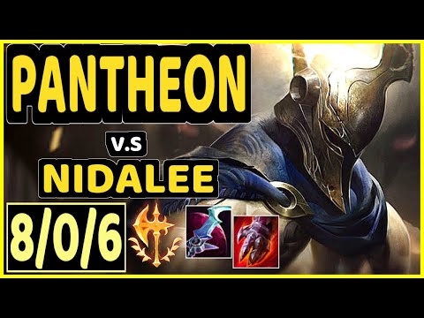 ONFLEEK (PANTHEON) vs NIDALEE - 8/0/6 KDA JUNGLE CHALLENGER GAMEPLAY - KR