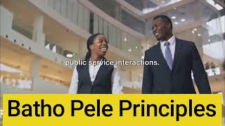 The South African Government Batho Pele Principles.