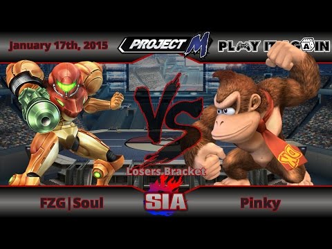 SIA 13|Project M-Losers Bracket: FZG|Soul (Ivysaur, Samus) vs Pinky (DK)