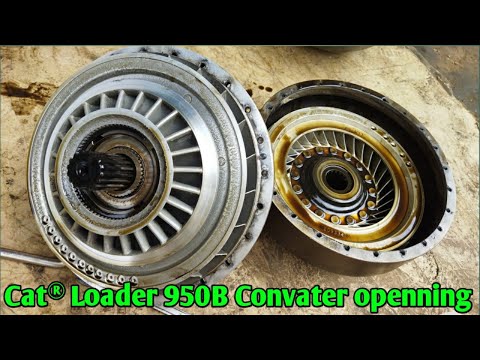 caterpillar loader 950b torque  convater openning full video || Pakistani mechanic skills