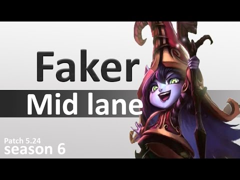 SKT T1 Faker :  Lulu Vs Lissindra | Mid lane |  KR SoloQ | Patch 5.24