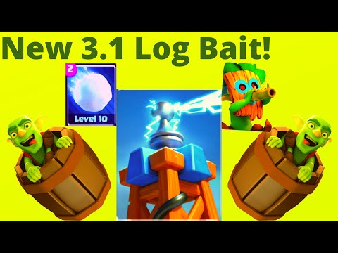 CHEAP NEW LOG BAIT DECK in Clash Royale!! - 6000 Trophies w/ Tesla Dart Goblin Deck