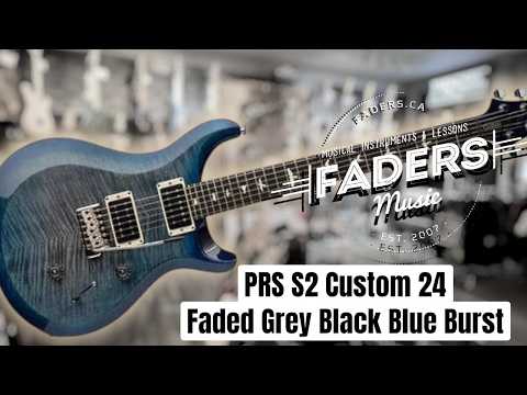 PRS S2 Custom 24 2024 - 2025 - Faded Gray Black Blue Burst - Free Shipping 🇨🇦 🇺🇸 image 17