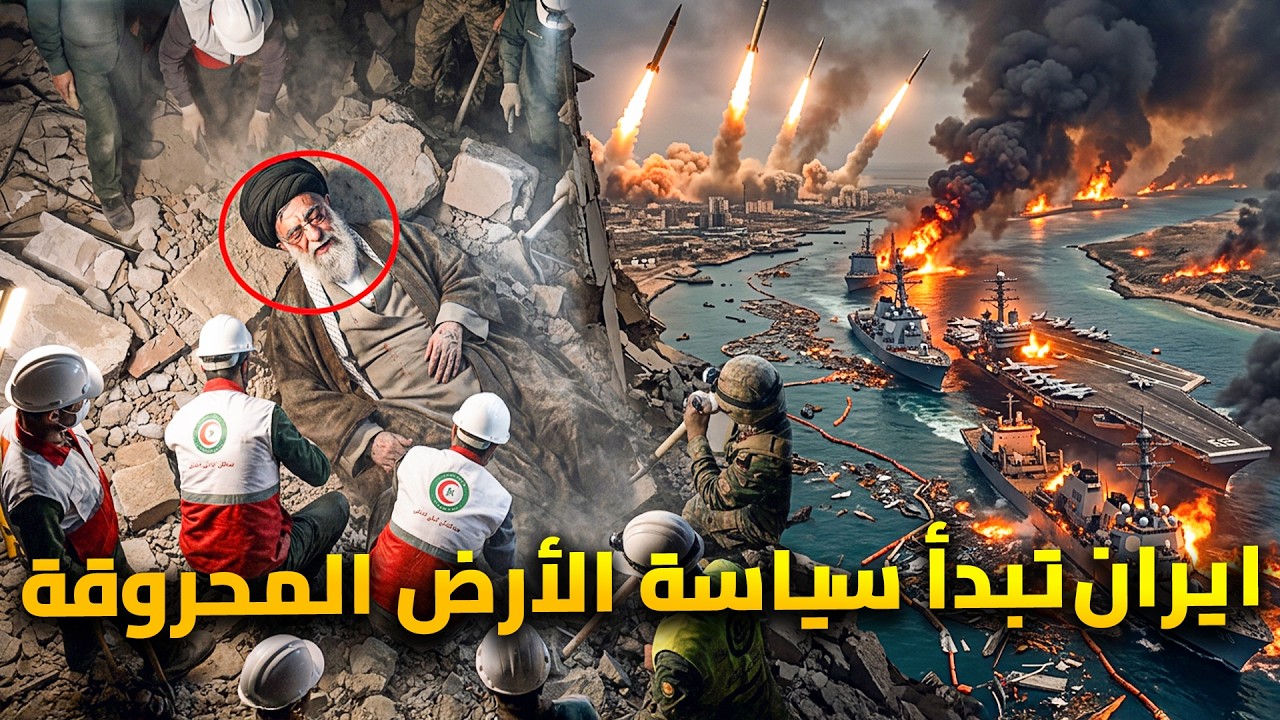 الارض المحروقة .. إنتقام ايران لأغتيال خامنئي | وقصف دول الخليج ماعدا دولة واح