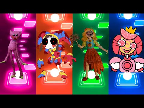 Kissy Missy🆚Pomni EXE🆚Miss Delight🆚Princess Loolilalu🎶Tiles Hop