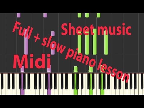 Sam smith - Stay with me ( piano tutorial ) midi, sheet music