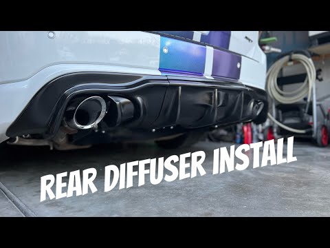 Install Sarona Design rear diffuser on 2018 SRT Durango