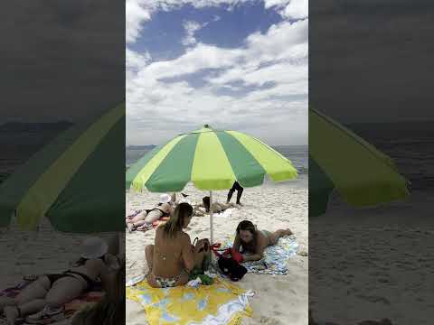 🇧🇷 Hot day at Copacabana beach Brazil🌅