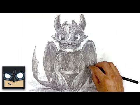 How To Draw Toothless | How To Train Your Dragon