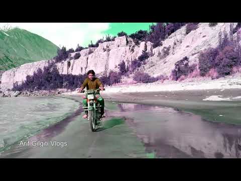 Having fun in the beach of Gilgit River Danyore Valley Gilgit Baltistan Pakistan HD