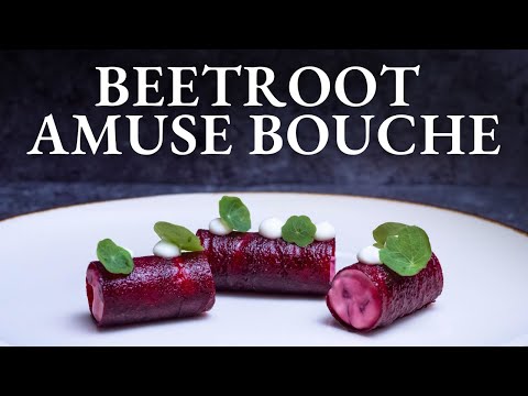 Learn to make BEETROOT CYLINDERS at home | Fine Dining Amuse Bouche