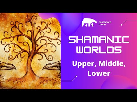 What are the shamanic worlds, upper, lower , and middle?