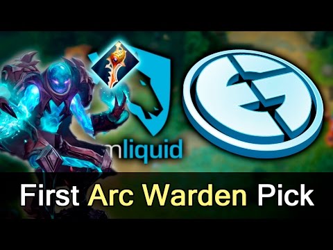 Arc Warden first pick ever by EG vs Liquid — Dota 2