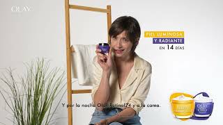 Olay Descubre tu rutina para sentir la piel radiante: Olay Vitamin C + Olay Retinol24. anuncio