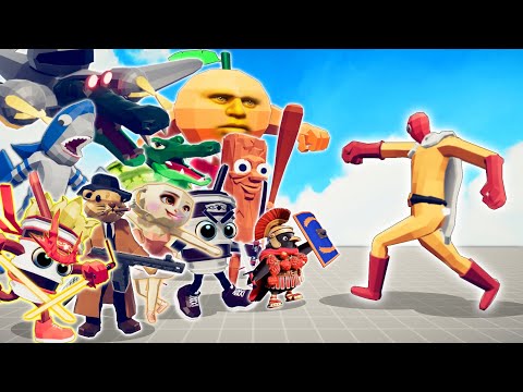 SAITAMA ( OPM ) vs EVERY BRAINROT ANIMAL | TABS - Totally Accurate Battle Simulator