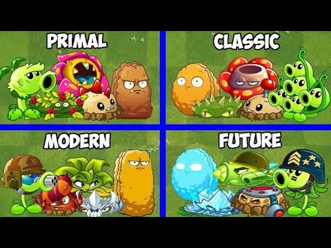 Team PRIMAL x CLASSIC x MODERN x FUTURE - - PvZ 2 Team Plant Battlez #NS #pvz2 #plantsvszombies2