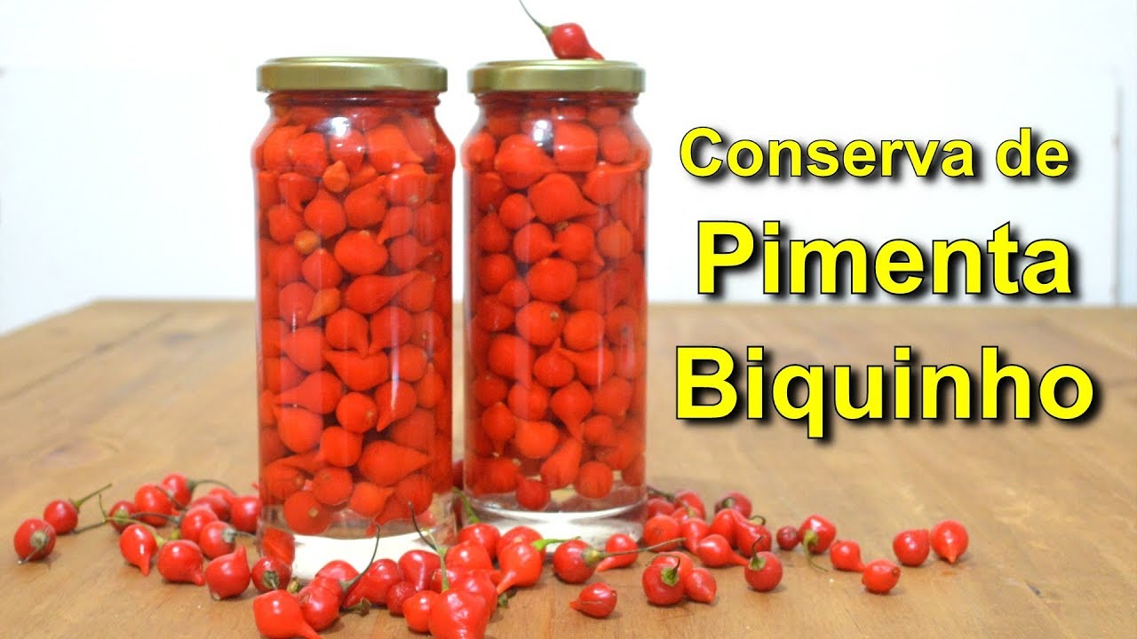 Como fazer conserva de Pimenta Biquinho #104  de conserva de pimenta