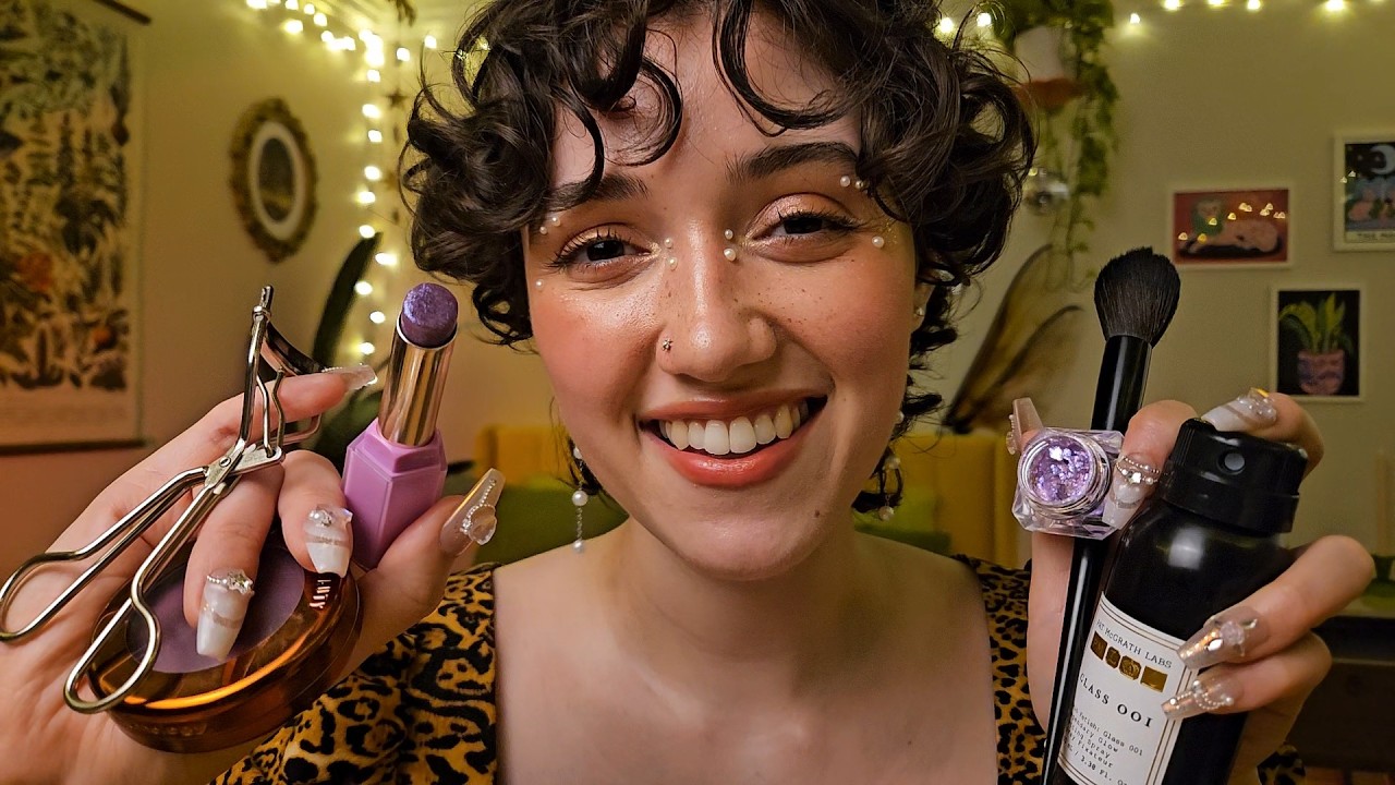 ASMR Fast and Aggressive Makeup Application 💄 (doing your makeup, clicky whispers, layered sounds) - inASMR