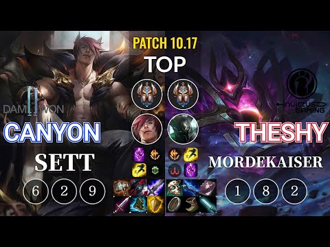 DWG Canyon Sett vs IG TheShy Mordekaiser Top - KR Patch 10.17