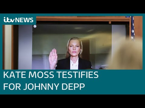In full: Kate Moss denies Amber Heard's claim Johnny Depp pushed her down the stairs | ITV News