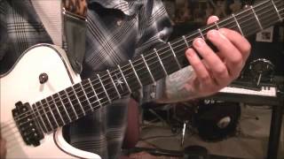 How to play Blood Stained Cross by Arch Enemy on guitar by Mike Gross