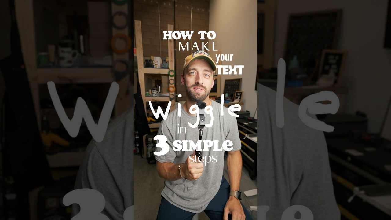 HOW TO make wiggly, handwritten text for your video edits #videography