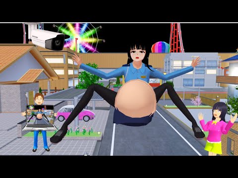 CCTV CAPTURE POLICE RINA TAMAKI GIVE BIRTH TO ZOMBIE BABY AT YUTA MIO HOUSE - SAKURA SCHOOL HORROR