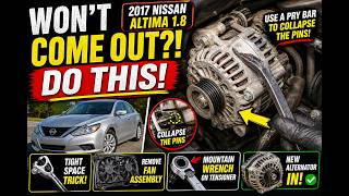 2013–2018 Nissan Altima Alternator Replacement (TIGHT SPACE TRICK 🔧)