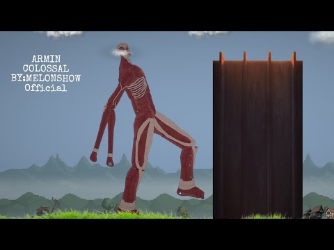 Armin colossal and eren colossal in melon playground credits by:@MELONSHOWOfficial