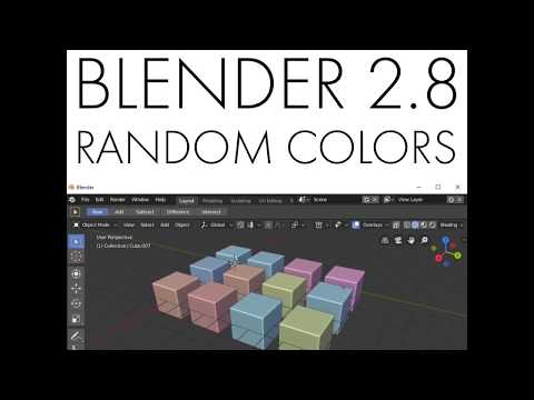 Daily Blender Tip 102 - Random Object Colors in Blender 2.8