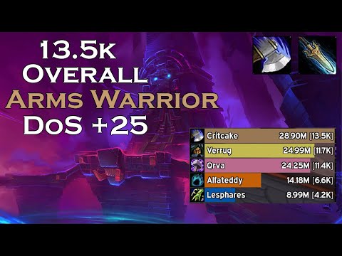 DoS +25 | 13.5K Overall DPS | Kyrian Arms Warrior (Inspiring, Quaking, Tyrannical)