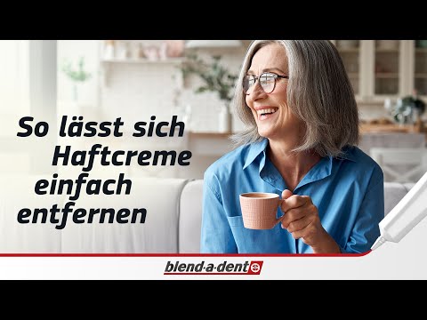 Zahnprothesen-Haftmittel einfach entfernen | Blend-a-dent