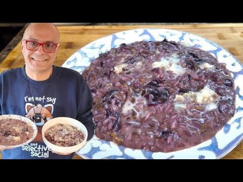 RISOTTO al RADICCHIO e GORGONZOLA (o senza gorgonzola)