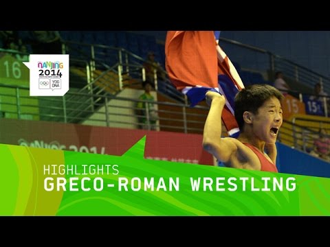 Men's Greco-Roman Wrestling 42Kg Medal Matches - Highlights | Nanjing 2014 Youth Olympic Games